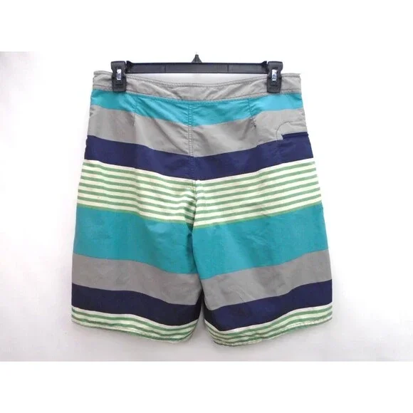 Patagonia Wavefarer Boardshort Fitz Stripe Navy Blue Mens Size 32 Beach Outdoors - Picture 6 of 6